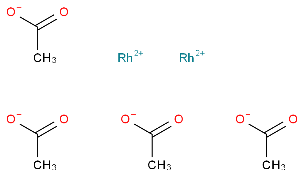 乙酸铑(II)二聚物, Premion&reg;_分子结构_CAS_15956-28-2)