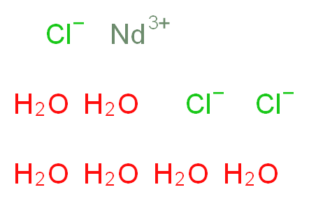 氯化钕(III)水合物, REacton&reg;_分子结构_CAS_10024-93-8)