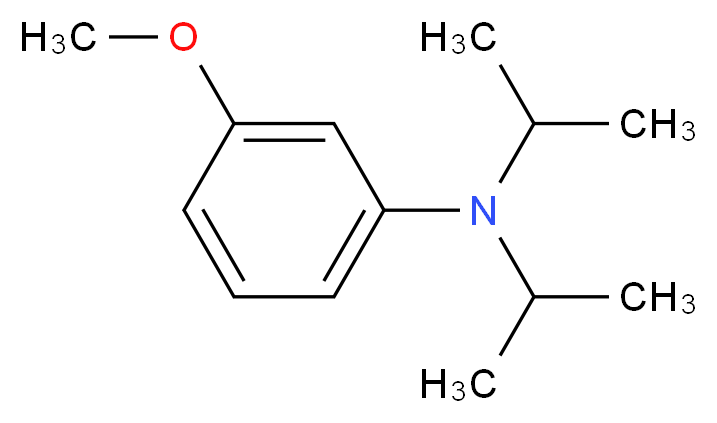 3-methoxy-N,N-bis(propan-2-yl)aniline_分子结构_CAS_7000-87-5