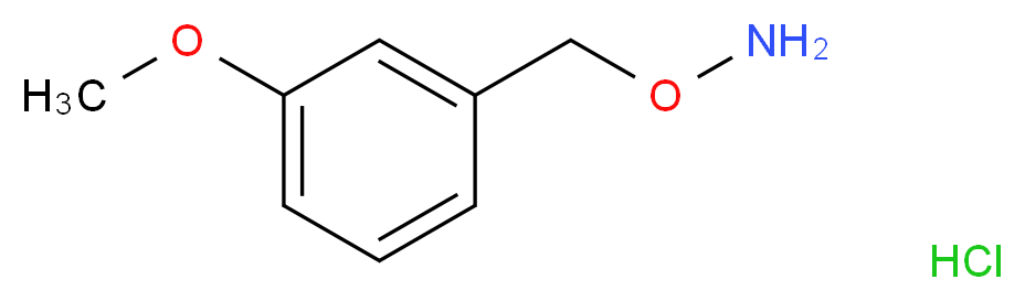 O-[(3-methoxyphenyl)methyl]hydroxylamine hydrochloride_分子结构_CAS_3839-39-2