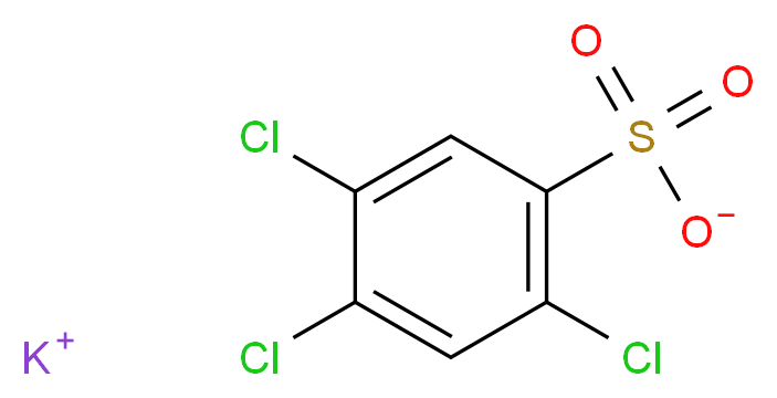 2,4,5-TRICHLOROBENZENESULFONIC ACID POTASSIUM SALT_分子结构_CAS_62625-17-6)