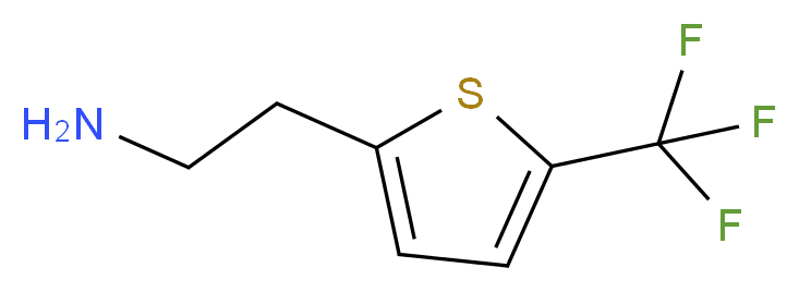 2-[5-(TRIFLUOROMETHYL)THIEN-2-YL]ETHANAMINE_分子结构_CAS_)