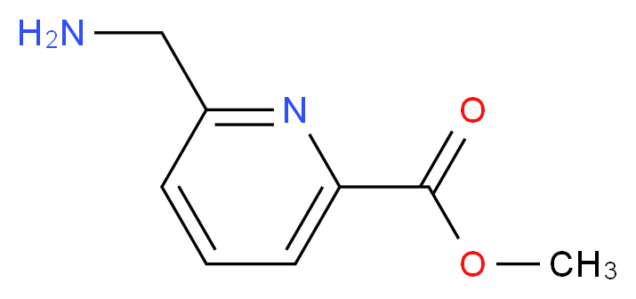 METHYL 6-(AMINOMETHYL)PICOLINATE_分子结构_CAS_160939-10-6)