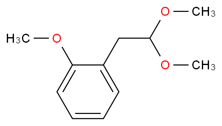 1-(2,2-dimethoxyethyl)-2-methoxybenzene_分子结构_CAS_1202864-78-5