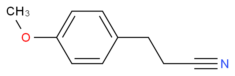 3-(4-methoxyphenyl)propanenitrile_分子结构_CAS_22442-48-4