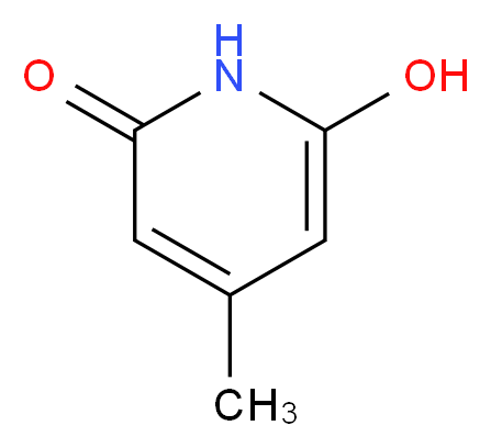 6-Hydroxy-4-methylpyridin-2(1H)-one_分子结构_CAS_4664-16-8)