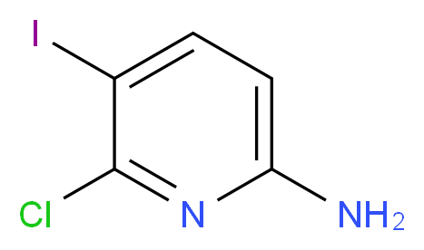 6-Chloro-5-iodopyridin-2-amine_分子结构_CAS_1221398-11-3)