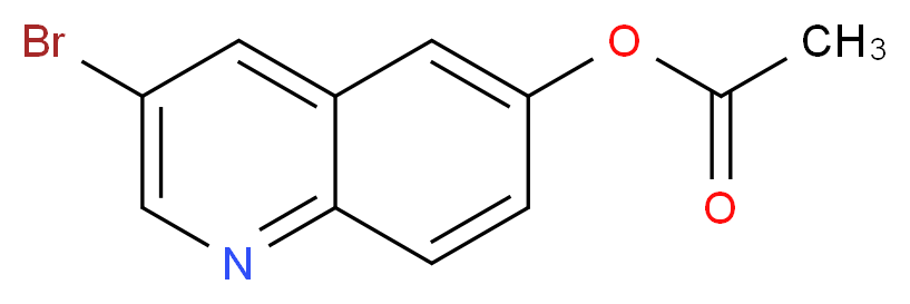 3-bromoquinolin-6-yl acetate_分子结构_CAS_1022151-47-8