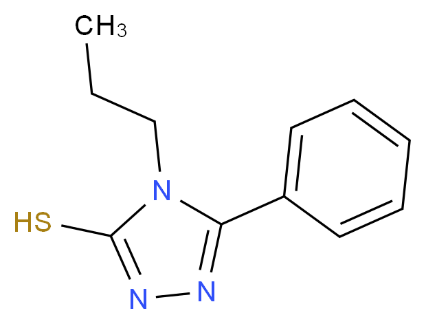 5-phenyl-4-propyl-4H-1,2,4-triazole-3-thiol_分子结构_CAS_26029-08-3