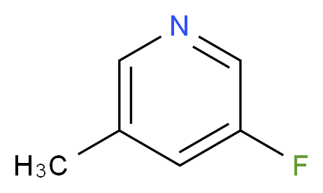 3-Fluoro-5-methylpyridine_分子结构_CAS_407-21-6)