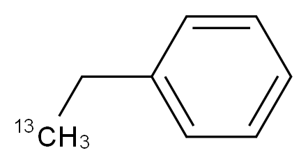 (2-<sup>1</sup><sup>3</sup>C)ethylbenzene_分子结构_CAS_158507-69-8