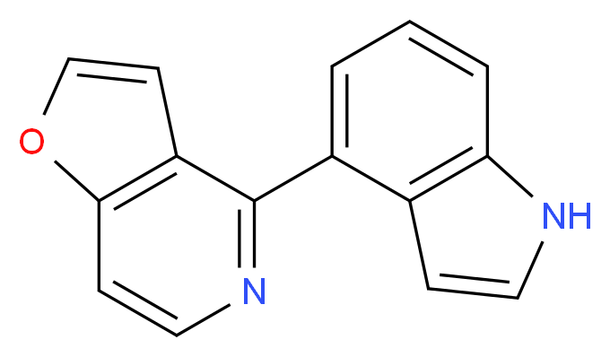 4-(1H-indol-4-yl)furo[3,2-c]pyridine_分子结构_CAS_)