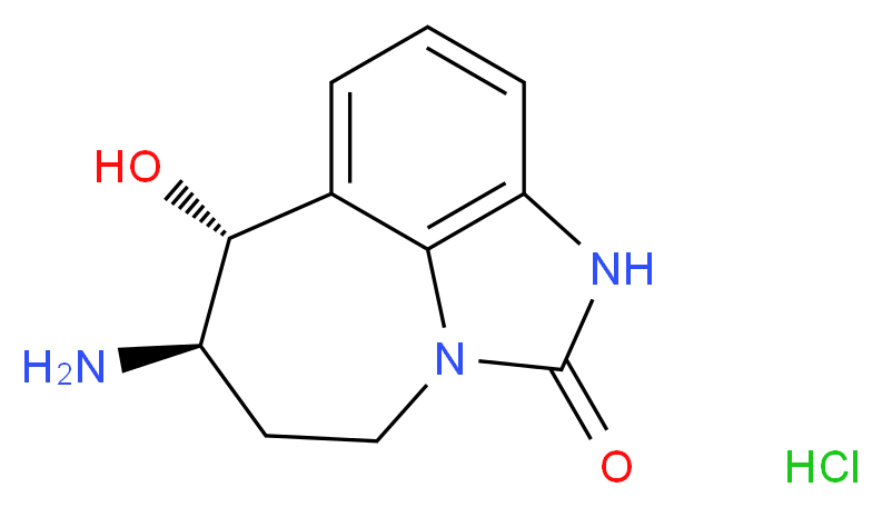 (9R,10R)-10-amino-9-hydroxy-1,3-diazatricyclo[6.4.1.0<sup>4</sup>,<sup>1</sup><sup>3</sup>]trideca-4,6,8(13)-trien-2-one hydrochloride_分子结构_CAS_92260-83-8