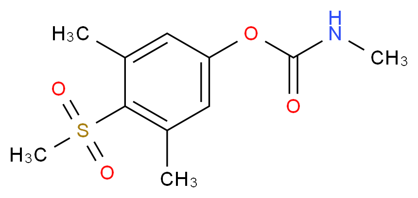 4-methanesulfonyl-3,5-dimethylphenyl N-methylcarbamate_分子结构_CAS_2179-25-1