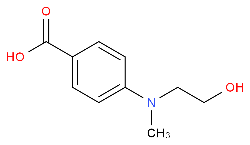 4-[(2-hydroxyethyl)(methyl)amino]benzoic acid_分子结构_CAS_769132-75-4)