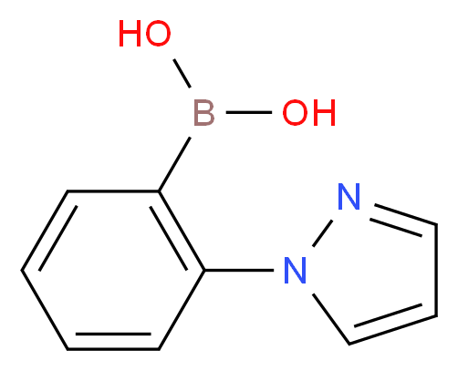 2-PYRAZOL-1-YL-PHENYL-BORONIC ACID_分子结构_CAS_628692-18-2)