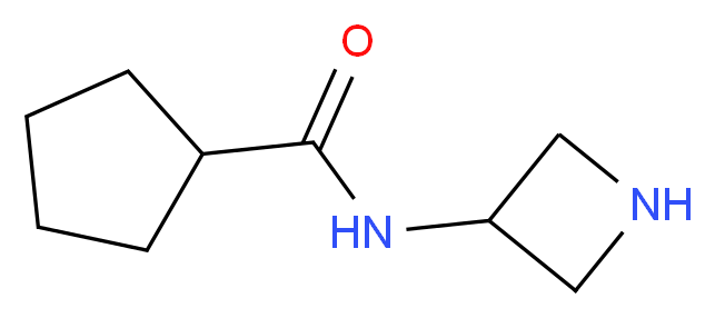 N-(3-Azetidinyl)cyclopentanecarboxamide_分子结构_CAS_)