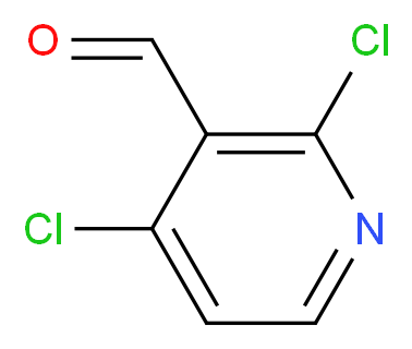 2,4-dichloropyridine-3-carbaldehyde_分子结构_CAS_134031-24-6