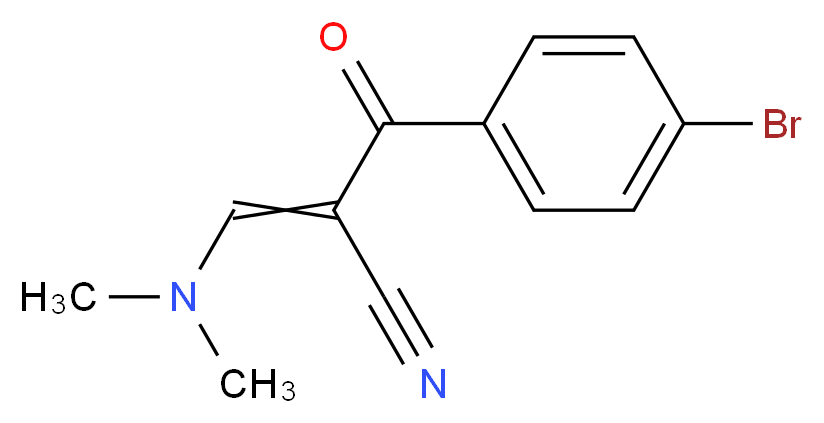 2-(4-Bromobenzoyl)-3-(dimethylamino)acrylonitrile_分子结构_CAS_52200-18-7)