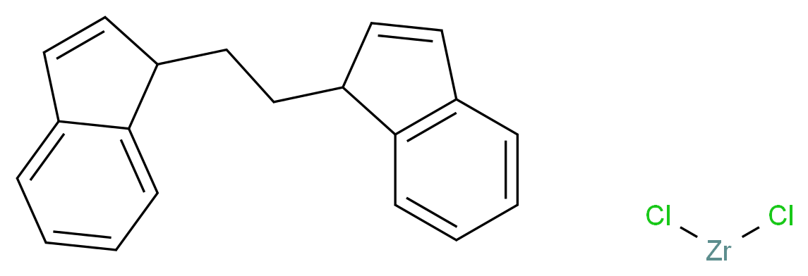 1-[2-(1H-inden-1-yl)ethyl]-1H-indene; dichlorozirconium_分子结构_CAS_100080-82-8