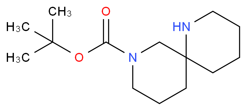 tert-butyl 1,8-diazaspiro[5.5]undecane-8-carboxylate_分子结构_CAS_1086394-59-3