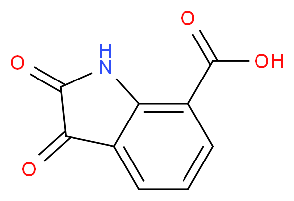 2,3-dioxo-2,3-dihydro-1H-indole-7-carboxylic acid_分子结构_CAS_25128-35-2