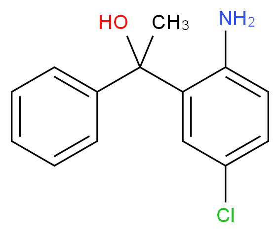 1-(2-amino-5-chlorophenyl)-1-phenylethan-1-ol_分子结构_CAS_3158-98-3