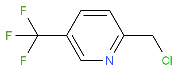 2-(Chloromethyl)-5-(trifluoromethyl)pyridine_分子结构_CAS_128790-14-7)