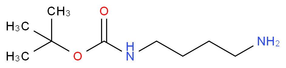tert-butyl N-(4-aminobutyl)carbamate_分子结构_CAS_)