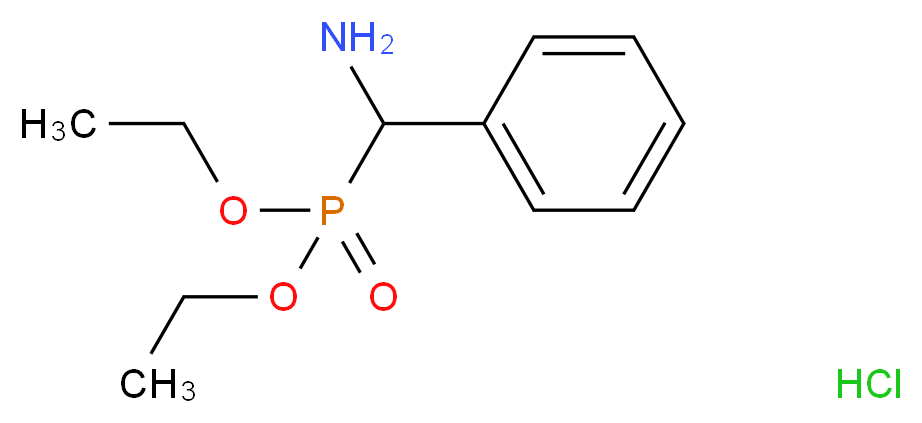 二乙基(α-氨基苄基)膦酸酯 盐酸盐_分子结构_CAS_16656-50-1)