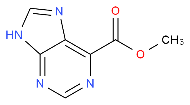 methyl 9H-purine-6-carboxylate_分子结构_CAS_62134-45-6)