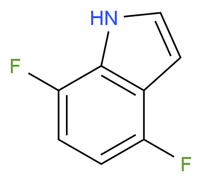 4,7-Difluoro-1H-indole_分子结构_CAS_247564-55-2)