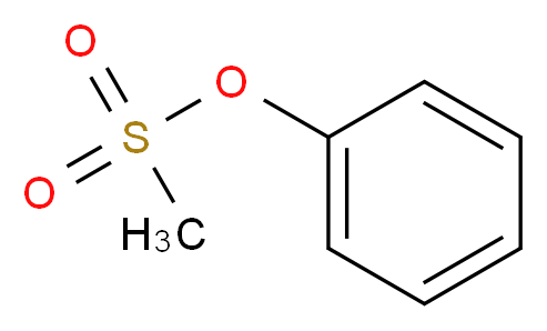 甲磺酸苯酯_分子结构_CAS_16156-59-5)