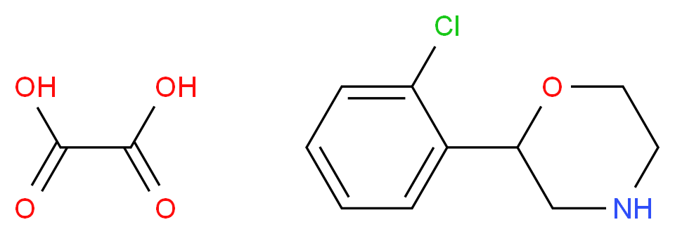 2-(2-Chlorophenyl)morpholine oxalate_分子结构_CAS_913297-04-8)