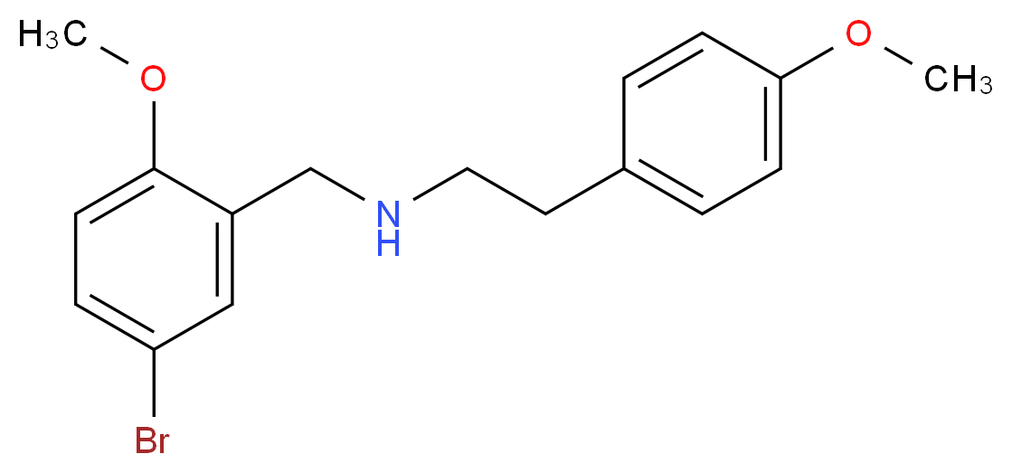 (5-bromo-2-methoxybenzyl)[2-(4-methoxyphenyl)ethyl]amine_分子结构_CAS_355382-22-8)