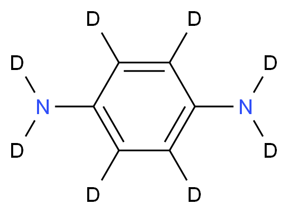 (<sup>2</sup>H<sub>4</sub>)benzene-1,4-di(<sup>2</sup>H<sub>2</sub>)amine_分子结构_CAS_153200-73-8