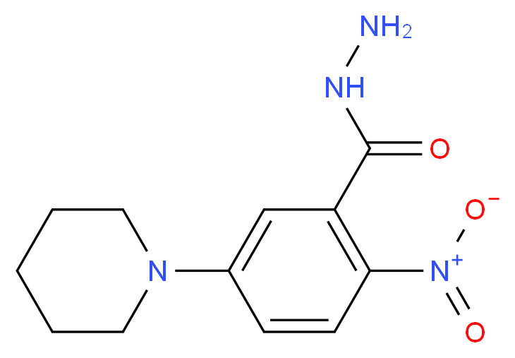 2-Nitro-5-piperidinobenzenecarbohydrazide_分子结构_CAS_)