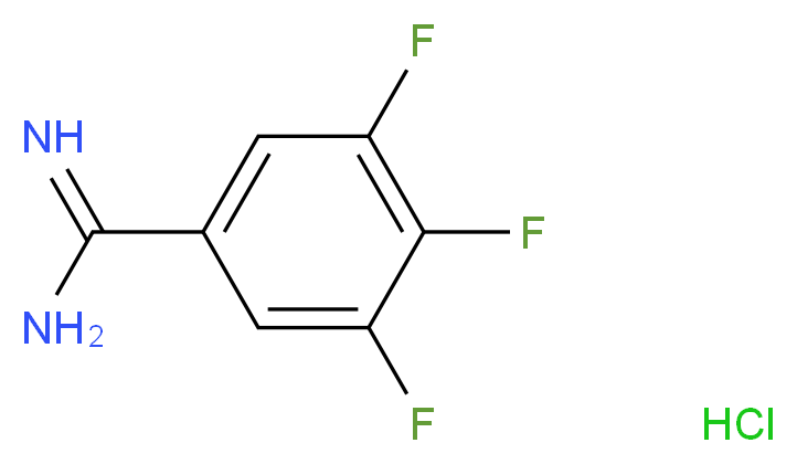 3,4,5-trifluorobenzimidamide hydrochloride_分子结构_CAS_)