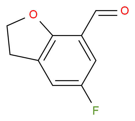 5-FLUORO-2,3-DIHYDROBENZOFURAN-7-CARBOXALDEHYDE_分子结构_CAS_245762-36-1)