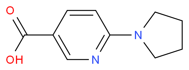 6-(1-Pyrrolidinyl)nicotinic acid_分子结构_CAS_210963-95-4)