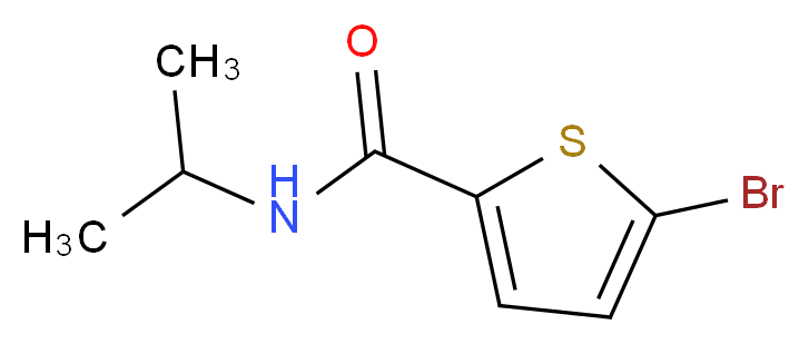 5-bromo-N-(propan-2-yl)thiophene-2-carboxamide_分子结构_CAS_908494-87-1