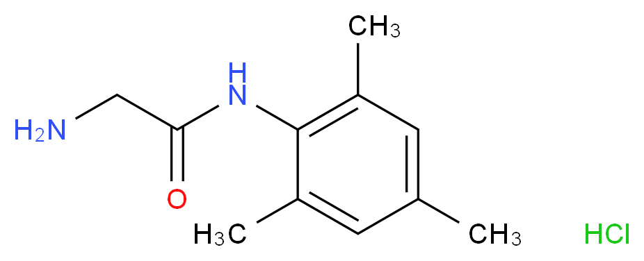 2-amino-N-mesitylacetamide hydrochloride_分子结构_CAS_92885-79-5)