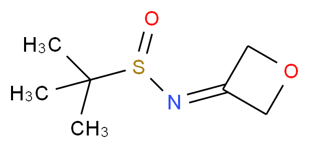 2-Methyl-N-(3-oxetanylidene)-2-propanesulfinamide_分子结构_CAS_1158098-73-7)