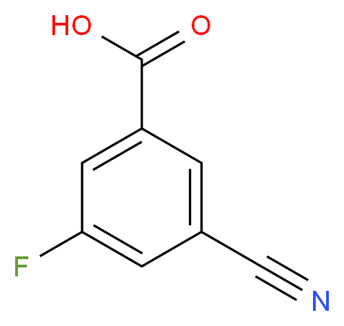 3-Cyano-5-fluorobenzoic acid 98%_分子结构_CAS_327056-74-6)