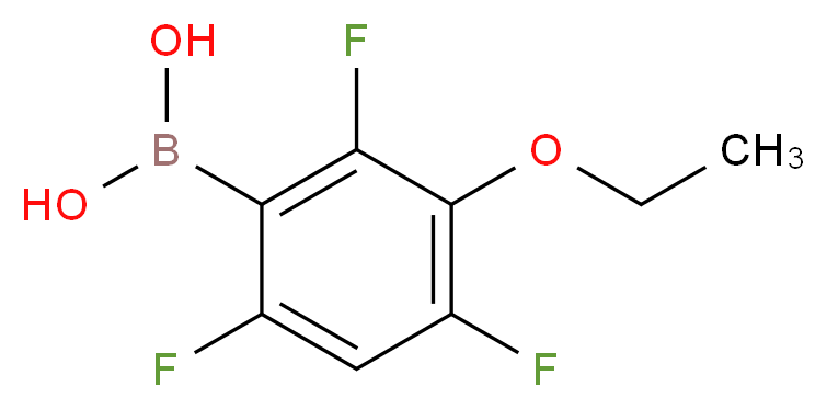 3-乙氧基-2,4,6-三氟苯基硼酸_分子结构_CAS_871125-69-8)
