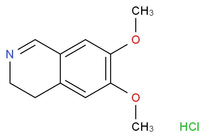 6,7-dimethoxy-3,4-dihydroisoquinoline hydrochloride_分子结构_CAS_20232-39-7