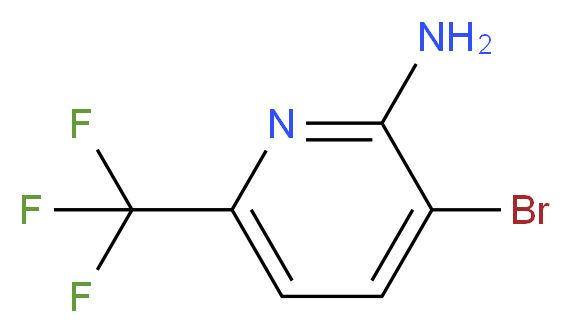 3-Bromo-6-(trifluoromethyl)pyridin-2-amine_分子结构_CAS_1214361-39-3)