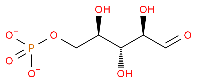 (2R,3R,4R)-2,3,4-trihydroxy-5-(phosphonatooxy)pentanal_分子结构_CAS_4300-28-1