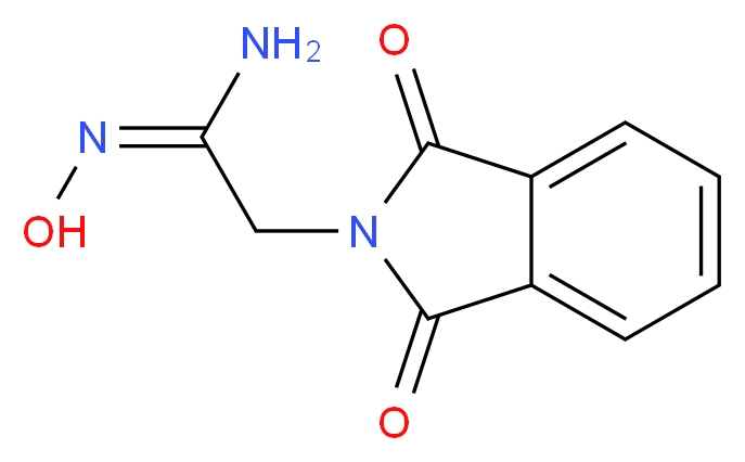 (1E)-2-(1,3-Dioxo-1,3-dihydro-2H-isoindol-2-yl)-N'-hydroxyethanimidamide_分子结构_CAS_)