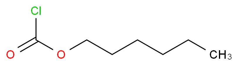 Hexyl carbonochloridate_分子结构_CAS_6092-54-2)